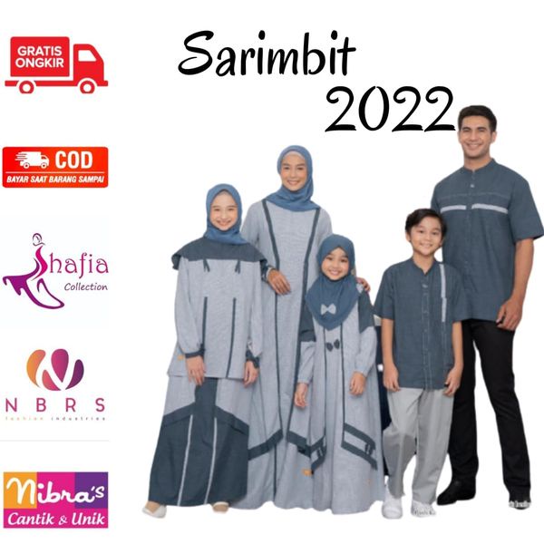 1.1 Nibras Sarimbit Family Dimensions Emerald Lebaran 2022/Nbrs Sarfam Light Blue Couple Seragam Kel