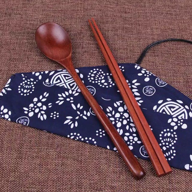 Sujeo Kayu - With Pouch Kain For Traveling