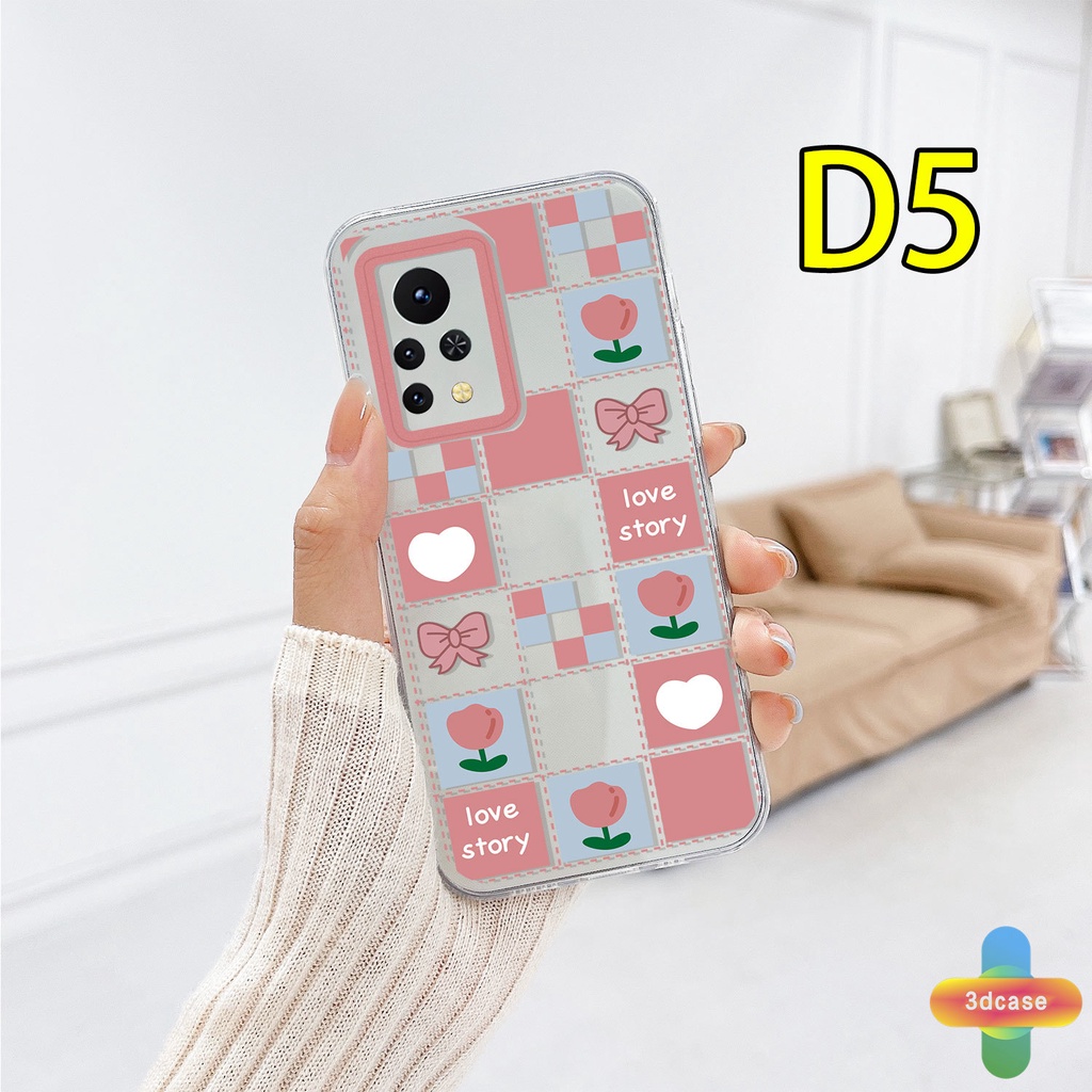 Casing Soft TPU Case Infinix Hot 10s NFC 10 10t 10 11 Play 10i 9 Pro 10 Lite 11 Plus Hot 9 Play 11 11S NFC Infinix Smart 6 5 4 4C 5 Pro Tencno Spark 5 PRO A15 A16 A9 A5 A7 A5S Y12 Y20 Y15S Y21S A12 Pink Love Heart Transparent Case