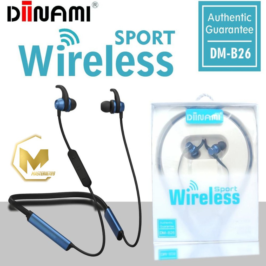 BM052 Headset headsfree Bluetooth ORIGINAL DIINAMI SPORT B26 SUPERBASS FOR ALL SMARTPHONE MA1106