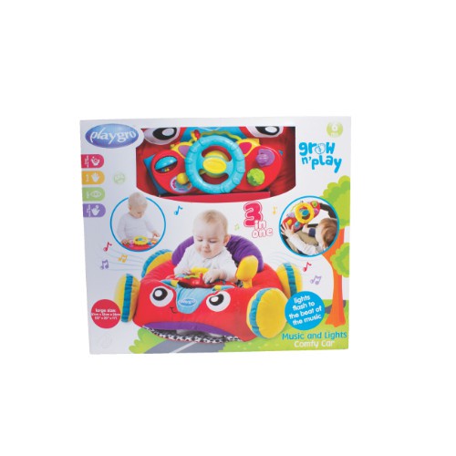 Playgro Baby Music and Lights Comfy Car -Mobil - mobilan Musik Anak Bayi Balita 6m+