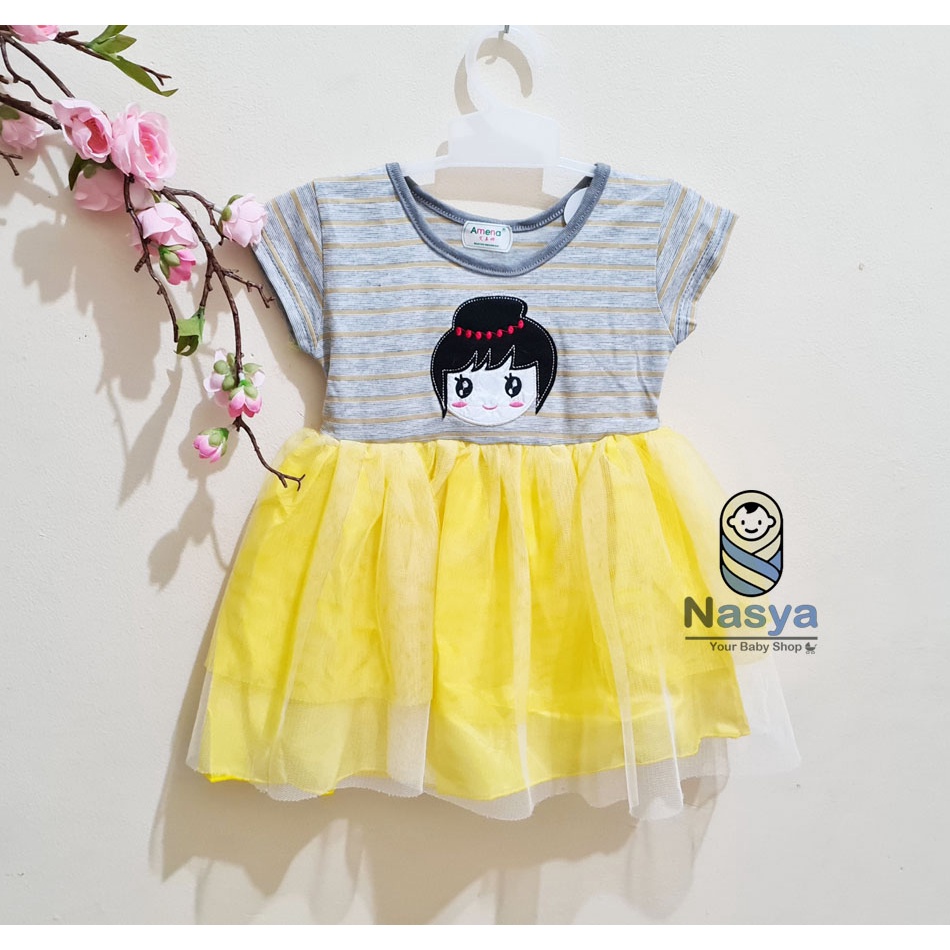 [MK-010] Dress Tutu Bayi Amena / Fashion Baby Girl (0 - 12 bulan)