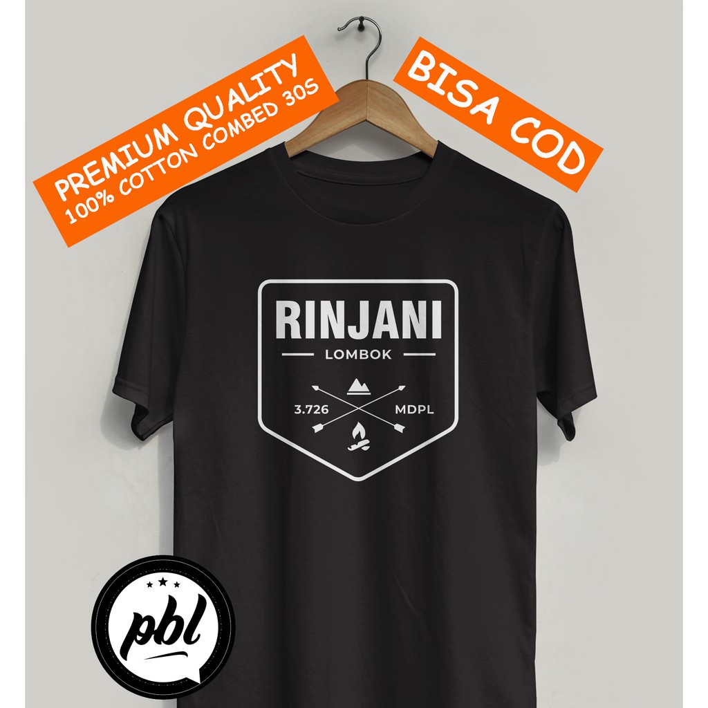 Kaos OUTDOOR RINJANI LOMBOK pria  baju distro pria kaos pria baju pria