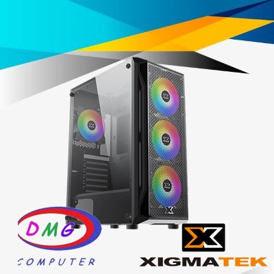 Xagatek Gaming X ATX Tempered Glass + 4Pcs ARGB Fan