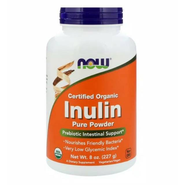 

Now Foods, Certified Organic Inulin, Pure Powder, 8 oz (227 g)