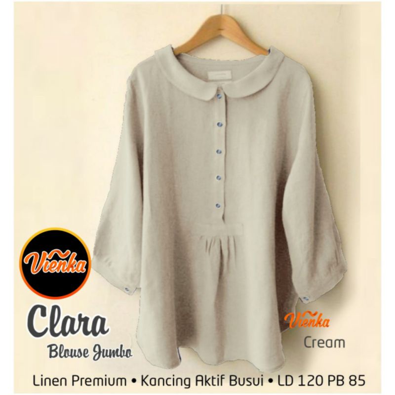 Blouse Jumbo Wanita - Ld 120 - Clara Blouse Jumbo by Vienka
