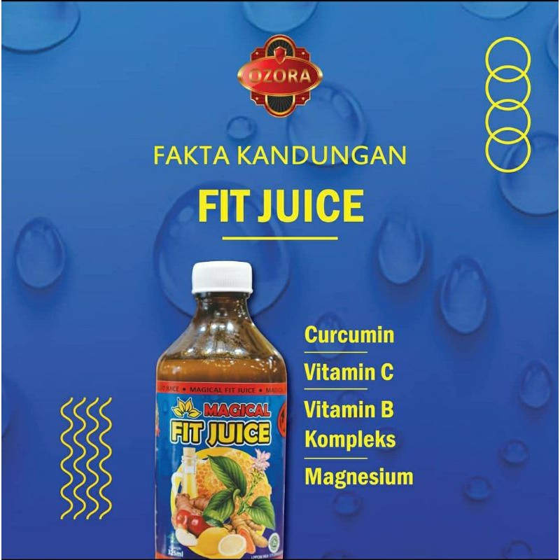

Ozora MAGICAL FIT JUICE 325ml Herbal Jantung Stroke Lemon Madu cuka apel Jahe Temulawak Kunyit