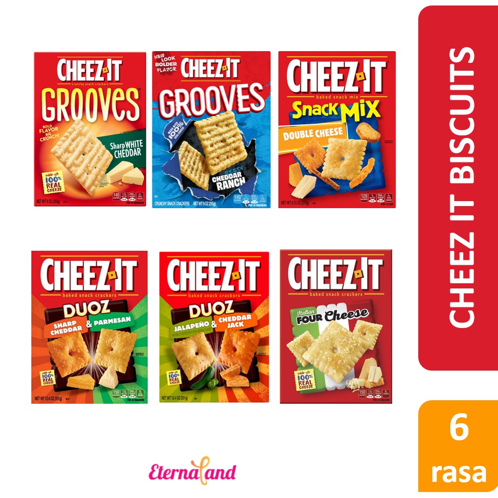 

Cheez It Biscuits All Variant - biskuit impor aneka rasa