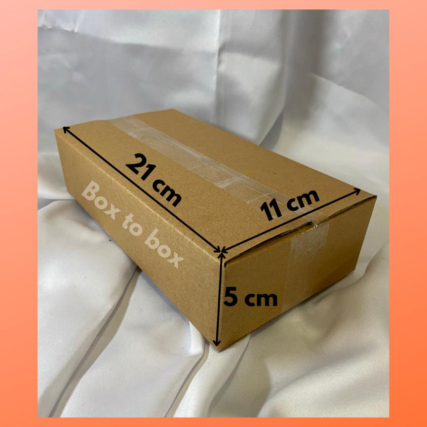 

Kardus box karton kotak dus packing BARU size 21x11x5 cm luar dalam POLOS