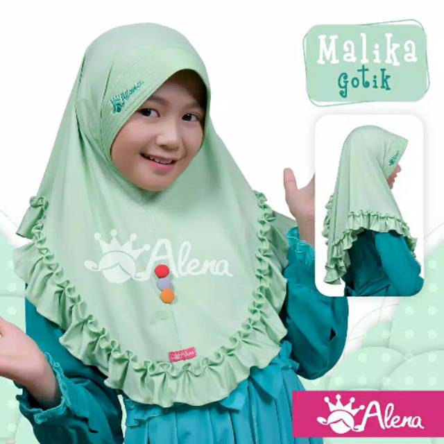 06 Jilbab Anak 6 - 10 Tahun Kancing Bahan Kain Jersey Halus | Hijab Anak TK - SD | Nisa Nissa Sabyan