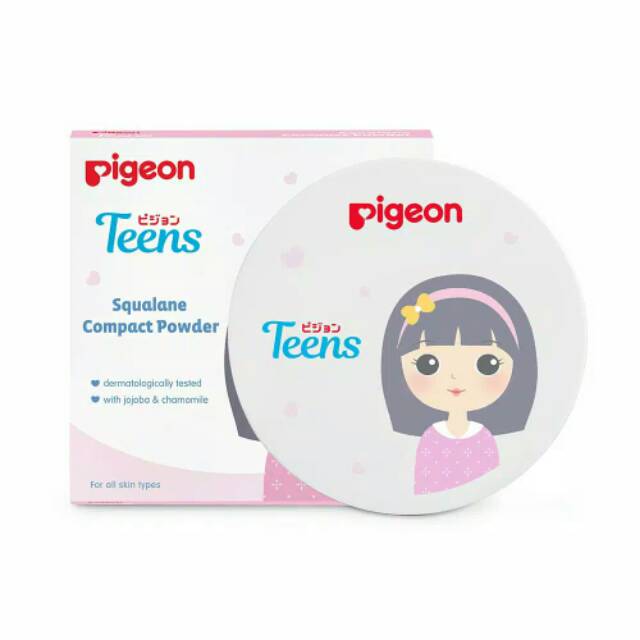 Bedak Padat Pigeon Teens Squalene (Compact Powder)