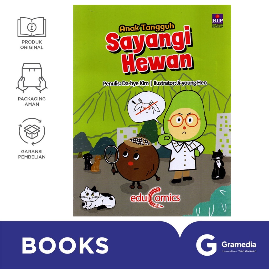 Gramedia Bali - Educomics Anak Tangguh Sayangi Hewan