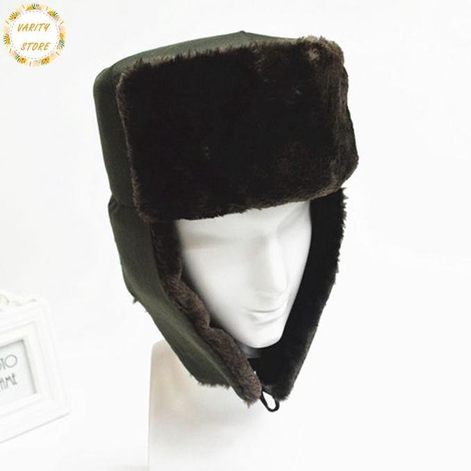 New Topi winter hangat rusia ushanka masker hat bomber bulu Fashion Pria | Topi Pria | Topi Baseball
