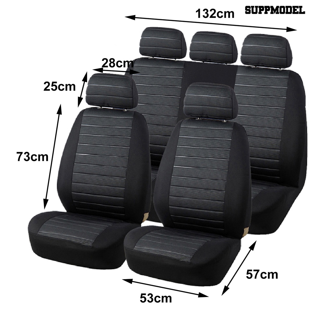 Suppmodel 1 Set Cover Pelindung Jok Mobil SUV Universal Bahan Breathable Bisa Dicuci