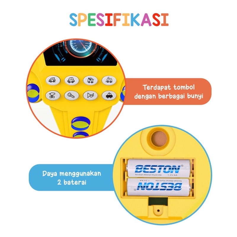 Mainan setir mobil anak mainan steering wheel edukasi anak