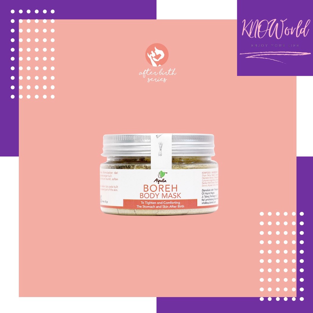 Boreh Body Mask by AQUILA HERB 50 gr - Perawatan Setelah Persalinan