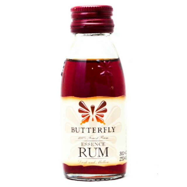 BUTTERFLY RUM 60ML - JAMICA RHUM ESSENCE - KOEPOE ESEN - KUPU ESSEN JAMAIKA ESENSE ESENCE PUDDING