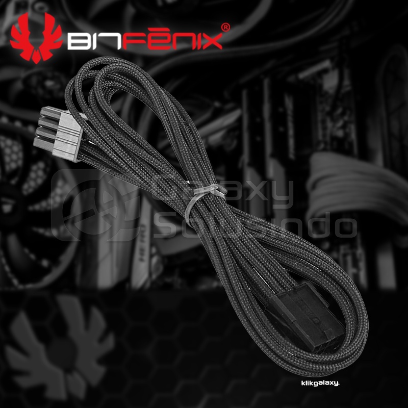 Bitfenix Alchemy ATX 8 pin Black sleeved cable