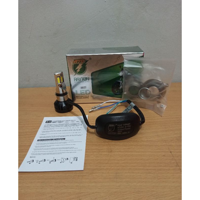 lampu led rtd rayton kipas 6 sisi universal