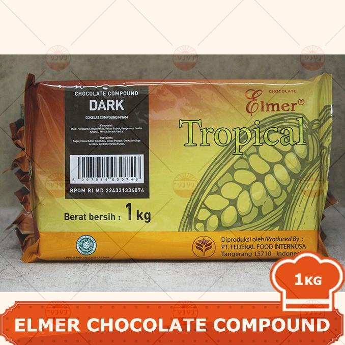 

COKLAT ELMER CHOCOLATE COMPOUND 1KG TERLARIS TERPERCAYA ORIGINAL