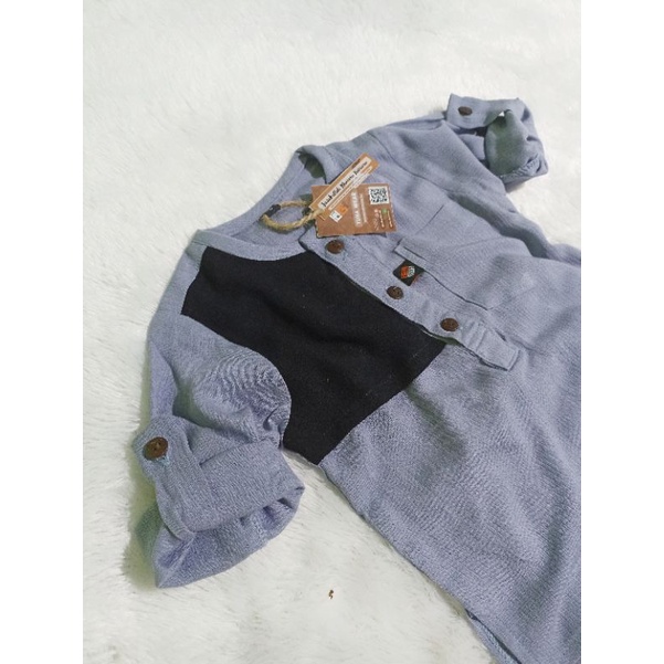 ZAID Set Kids- Setelan Anak Bayi 0-5 tahun Rayon Crinkle Adem Nyaman Lucu Couple Aqiqah Lebaran