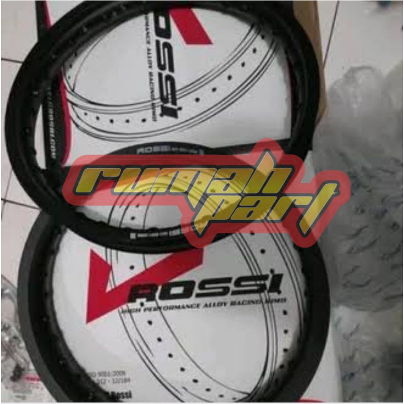 VELG PELEK ALMUNIUM ROSSI RING 18 BLACK LEBAR 185