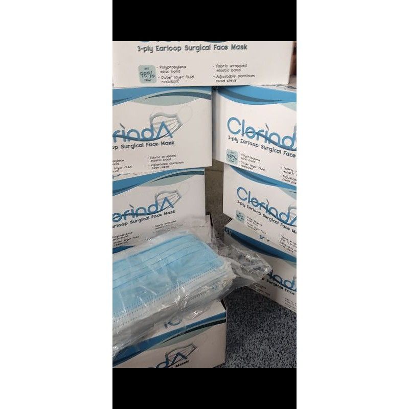 Bundara.id Pr-1381 (Box isi 50) Best seller Face Mask Kuping 3 Ply Masker anti debu