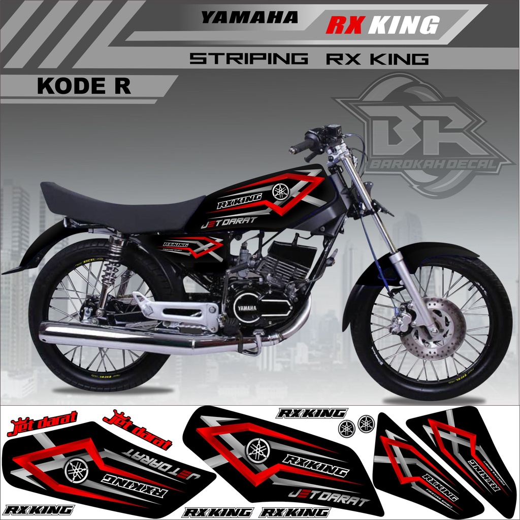 Sticker Rx King Variasi Stiker Lis Striping Rx King Kode R