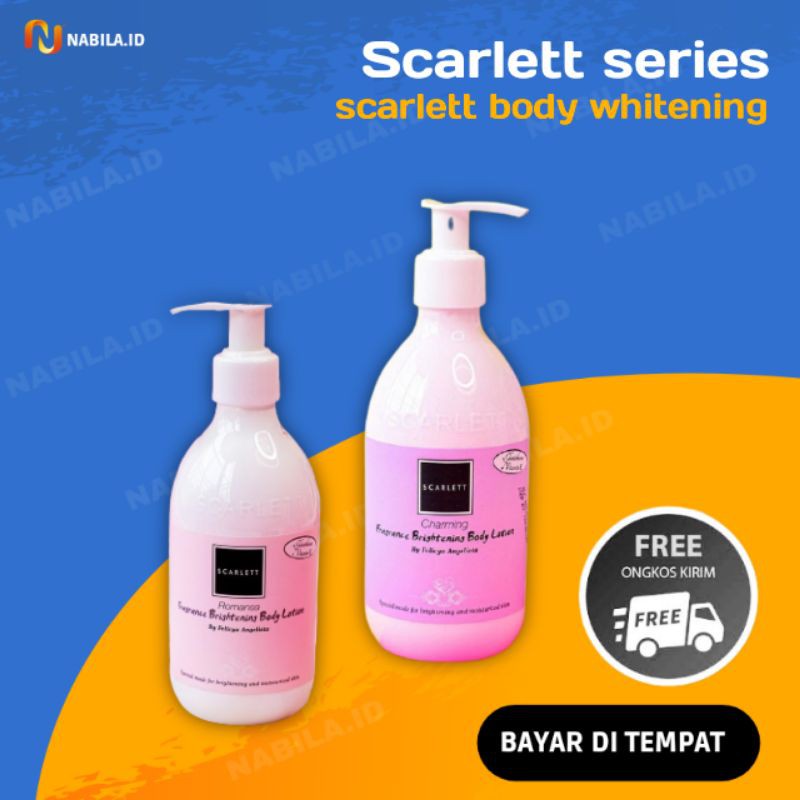 SCARLETT SCARLET BODY WHITENING LOTION PEMUTIH BADAN SCARLETT SCARLET