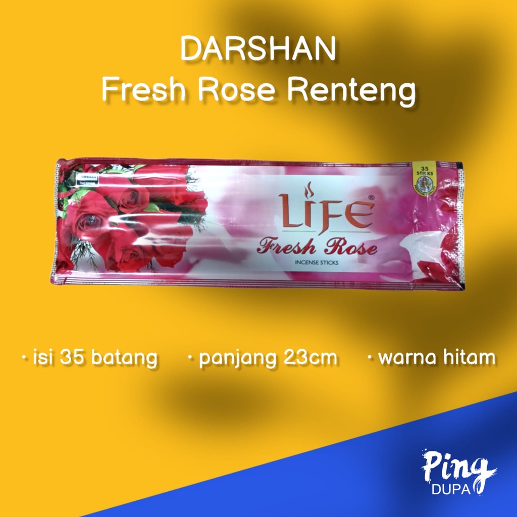 Dupa Hio Fresh Rose Renteng isi 35 batang By Darshan Life India