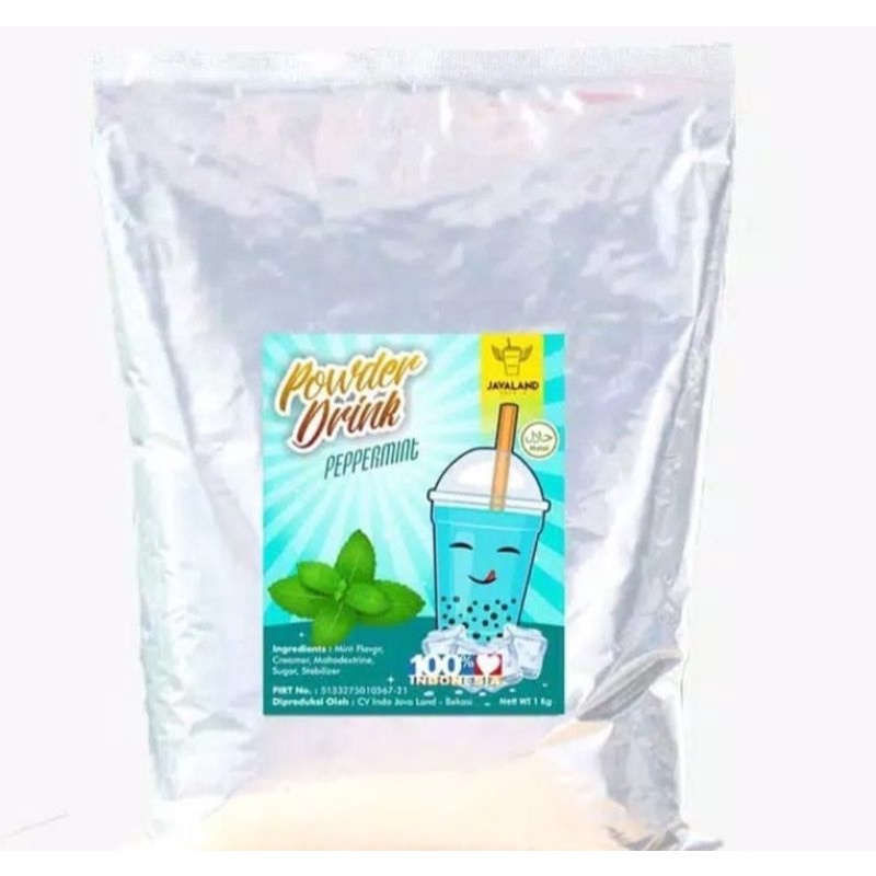 

bubuk minuman rasa papermint
