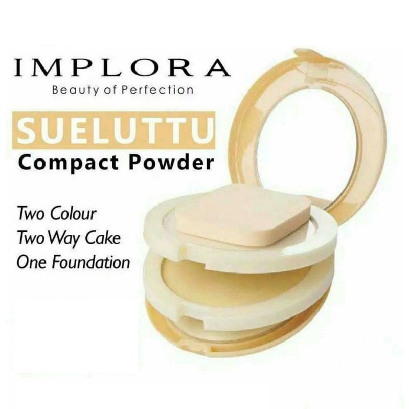 ☘️ CHAROZA ☘️ IMPLORA Sueluttu Compact Powder Bedak + Foundation