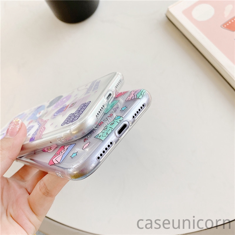 Case  Samsung Motif Kartun Doodle Casing Samsung A12 A51 A71 A02s M30S M21 A11 M11 A31 M31 A21S A10S A20S A50 A30 A20 A10 A30S A50S A70 A30S A750 A20 Oppo A53 A33 A5 A9 2020 Vivo Y30 Y50 Y30i Y20 Y20i Gambar Label Luar Angkasa-7