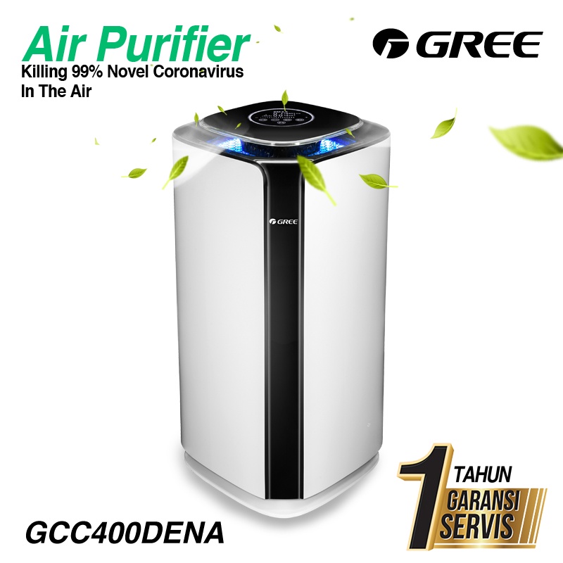 Gree AirPurifier GCC400DENA Dapat Membunuh virus Garansi Resmi -White