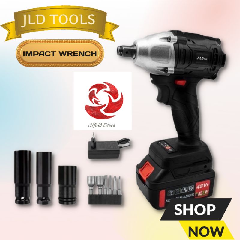 Mesin Bor Cordles JLD 48S &amp; 48V Impact wrench pembuka baut mobil motor