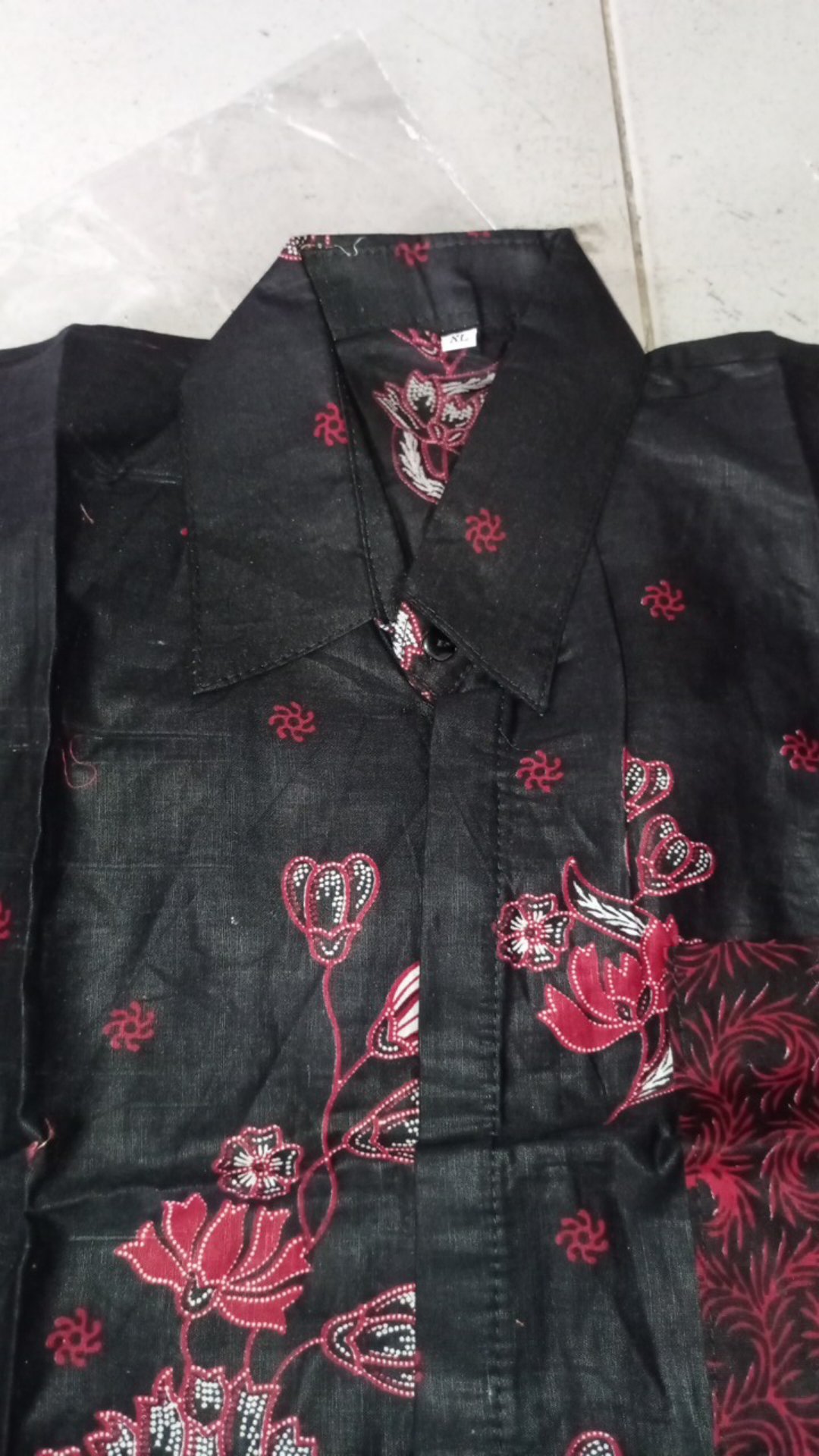 Batik Couple Keluarga Sania Ruffle Ori Ndoro Jowi Dnt Motif Sakura Merah Termurah Shopee