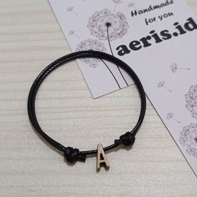 Gelang Inisial Huruf Bronze