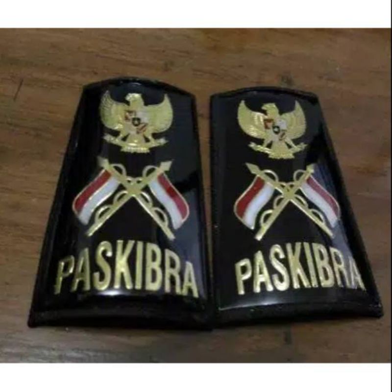 badge pangkat paskibra 20 pasang hitam