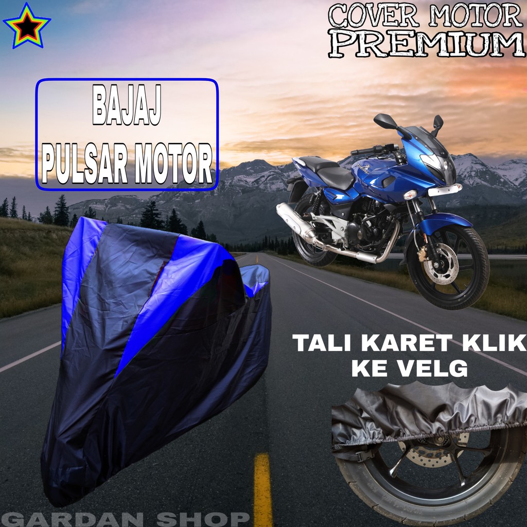 Sarung Motor BAJAJ PULSAR MOTOR Hitam BIRU Body Cover Bajaj PREMIUM