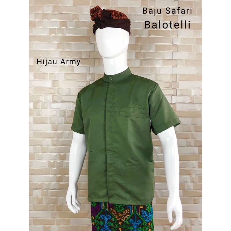 baju semi safari pria