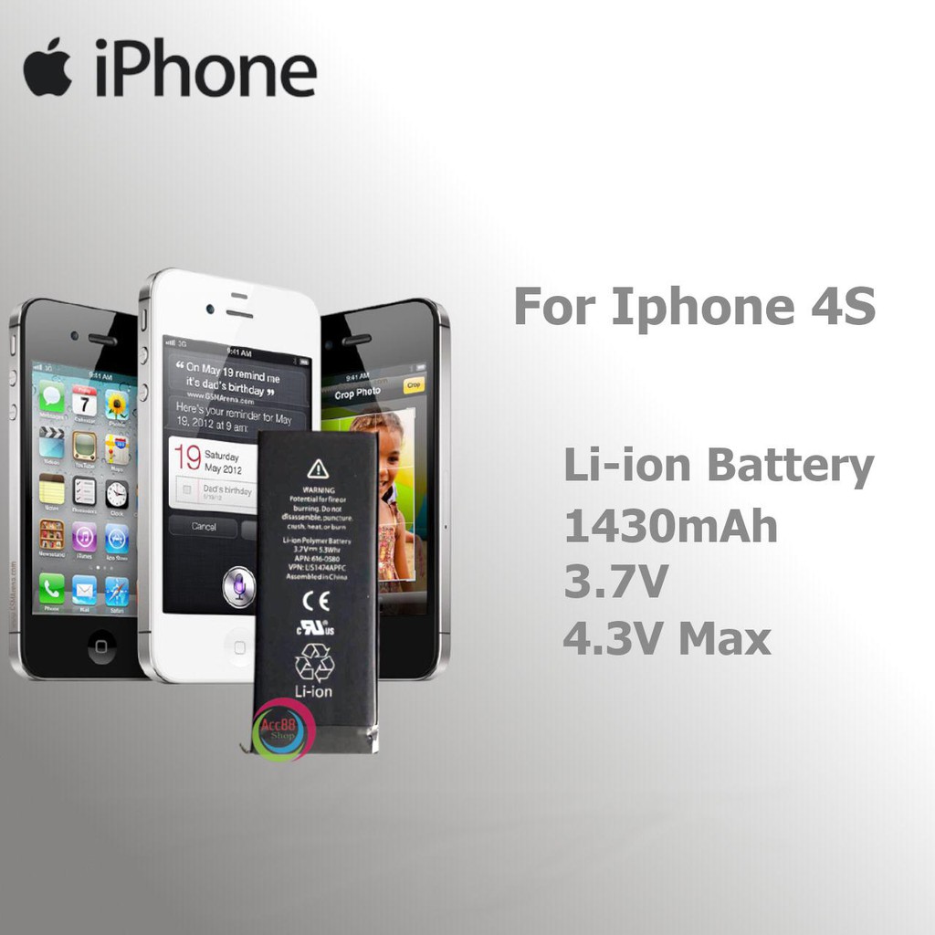 Baterai Batre Battery Original IPhone for IPhone 4S Shopee Indonesia