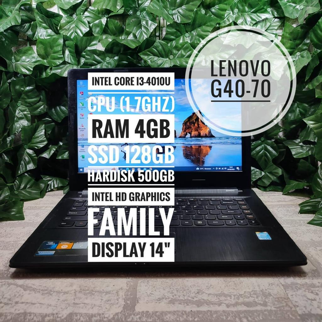 Laptop Lenovo G40-70 Ssd 128Gb Ram 4Gb Bekas