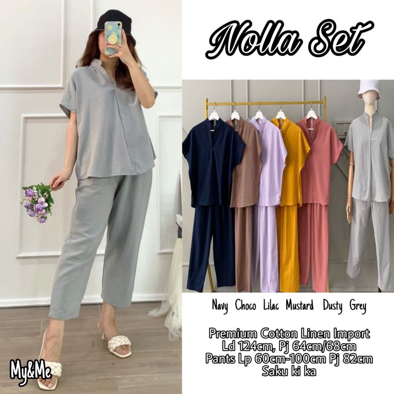 Nolla Set bahan Premium Katun