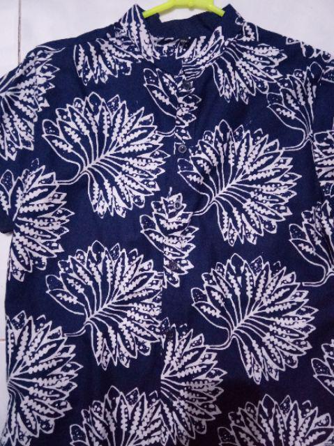 Kemeja Batik Anak Navy Series