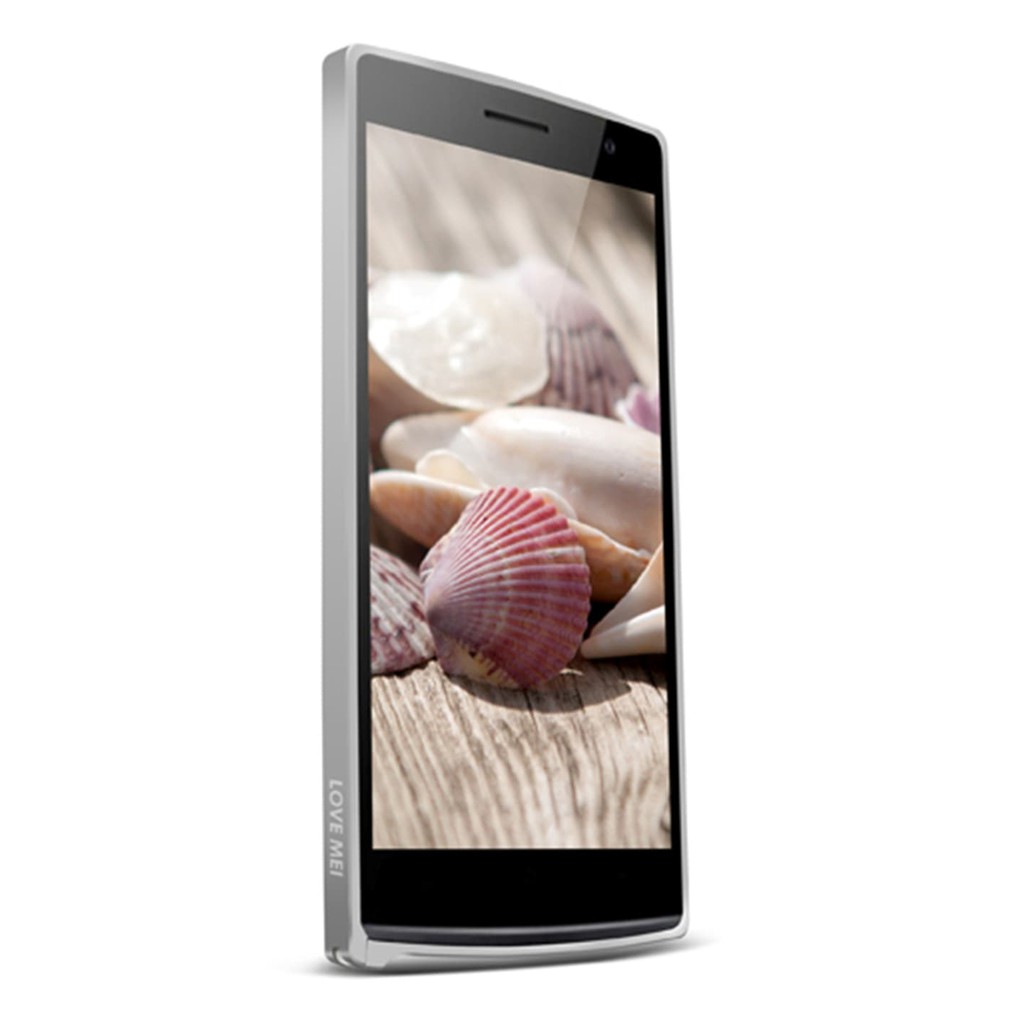 Promo Love mei Crossline Metal Bumper Oppo 7 - Silver terbatas