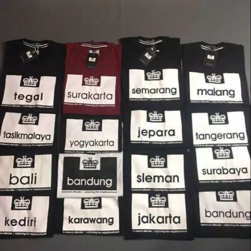 T SHIRT KAOS WEEKEND OFFENDER CITY CASUAL