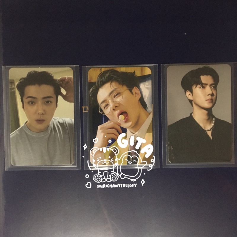 EXO Sehun Don’t Fight The Feeling (DFTF) MUMO Benefit, Photobook ver, AR Clip Card Photocard / PC