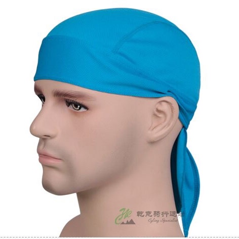 Deemount Bandana Sepeda Headband Cycling Sports Cap Quick Dry - HDW-003 - Blue