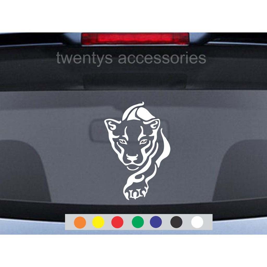 stiker kaca mobil sticker macan stiker cutting