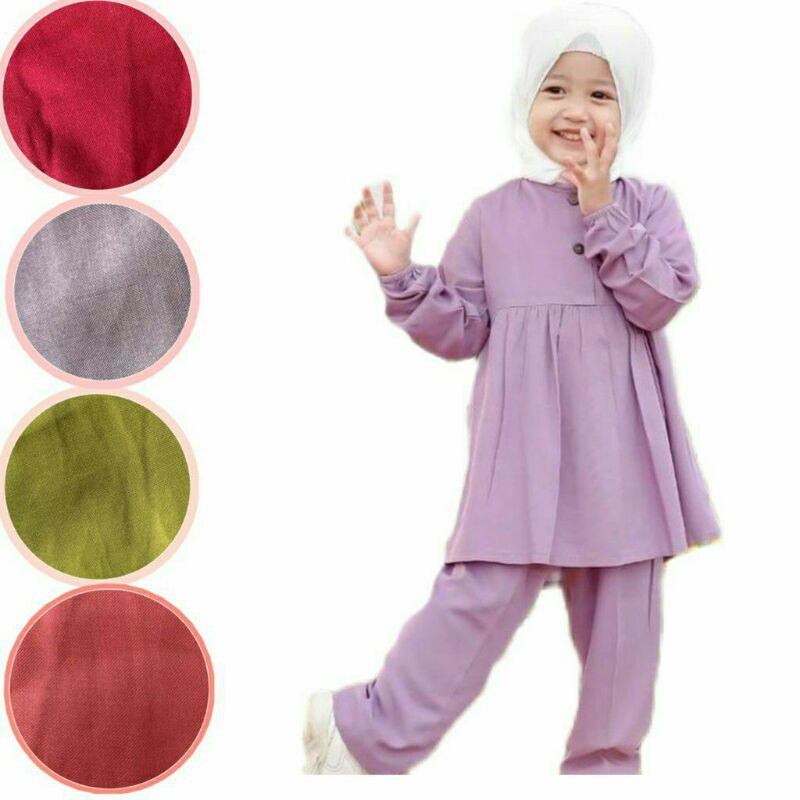Gamis Kids Dania Bahan Rayon Premium